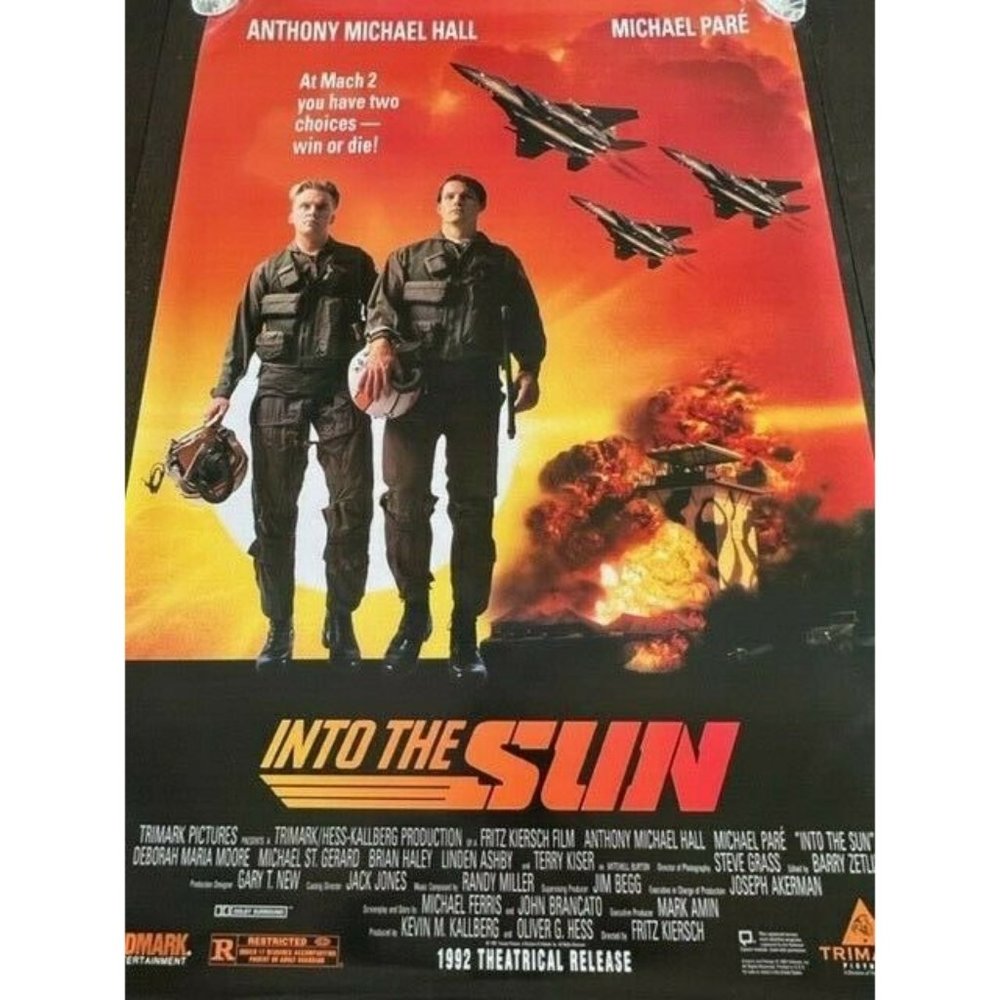 Movie Theater Cinema Poster vtg Lobby Card 1992 Into The Sun Anthony Michael